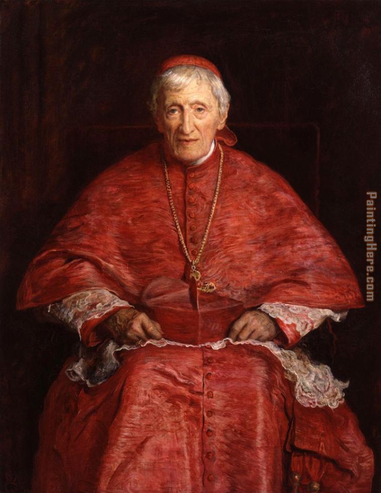 portrait of John Henry Cardinal Newman painting - John Everett Millais portrait of John Henry Cardinal Newman art painting